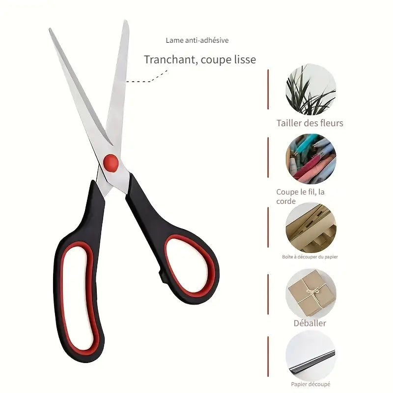 Lot de 3 paires de ciseaux multifonctions – pour gauchers et droitiers