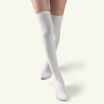 Chaussettes montantes femme – Style élégant & chaleur hivernale