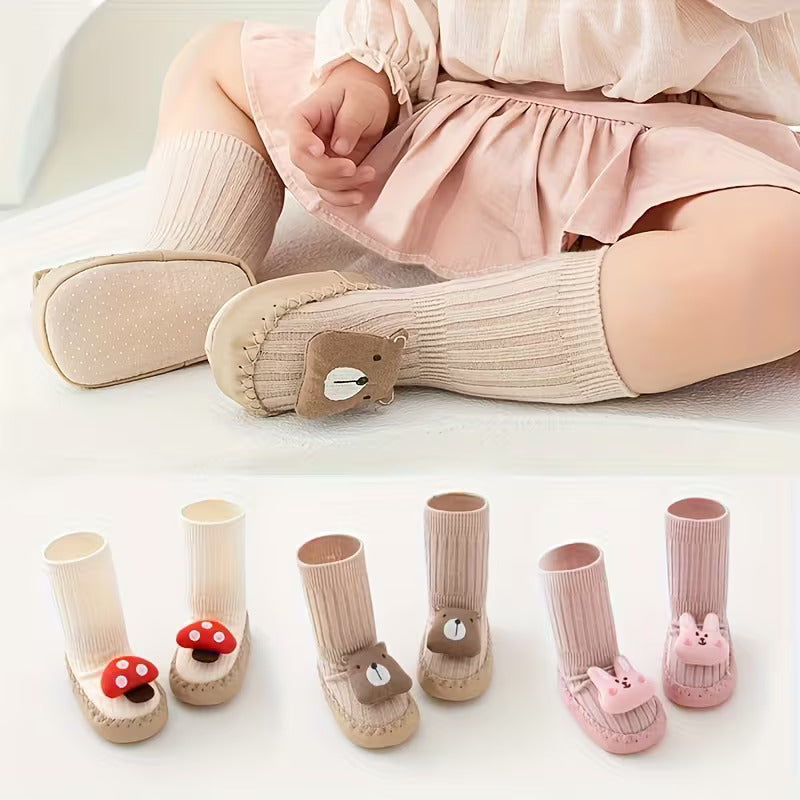 Chaussettes d’apprentissage bébé antidérapantes